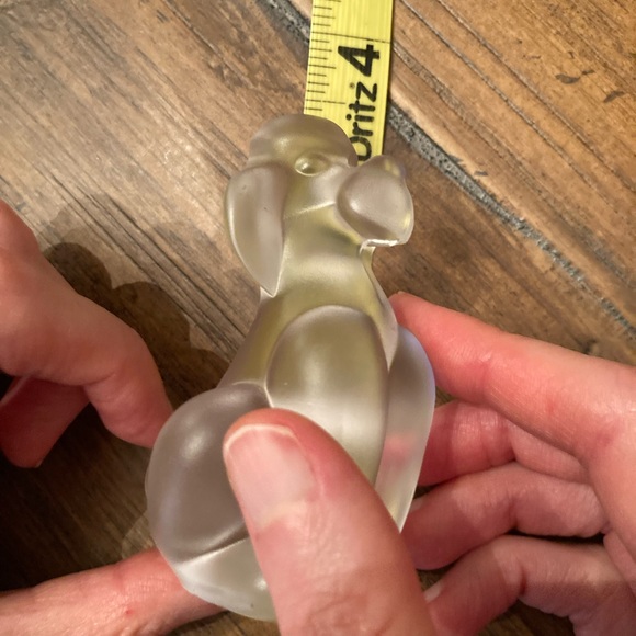 Vintage Frosted Glass Poodle - Picture 5 of 8